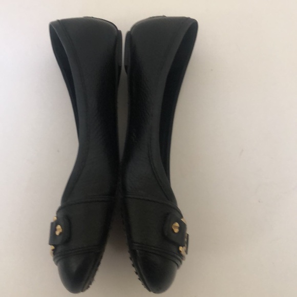 Tory Burch Black Leather Flats & Loafers - Picture 5 of 10